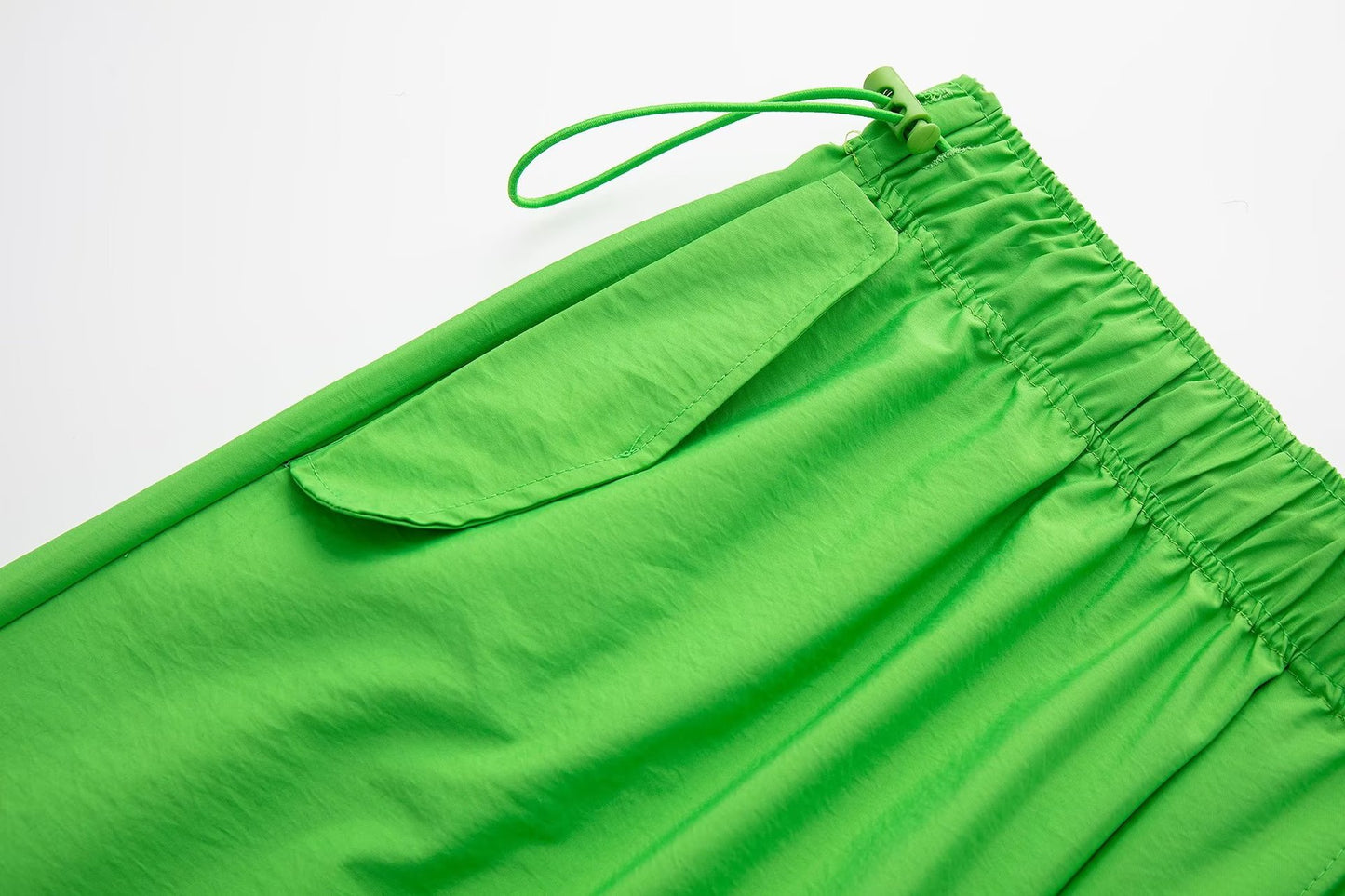 French Elastic Drawstring Fashion All-match Parachute Jogging Casual Trousers
