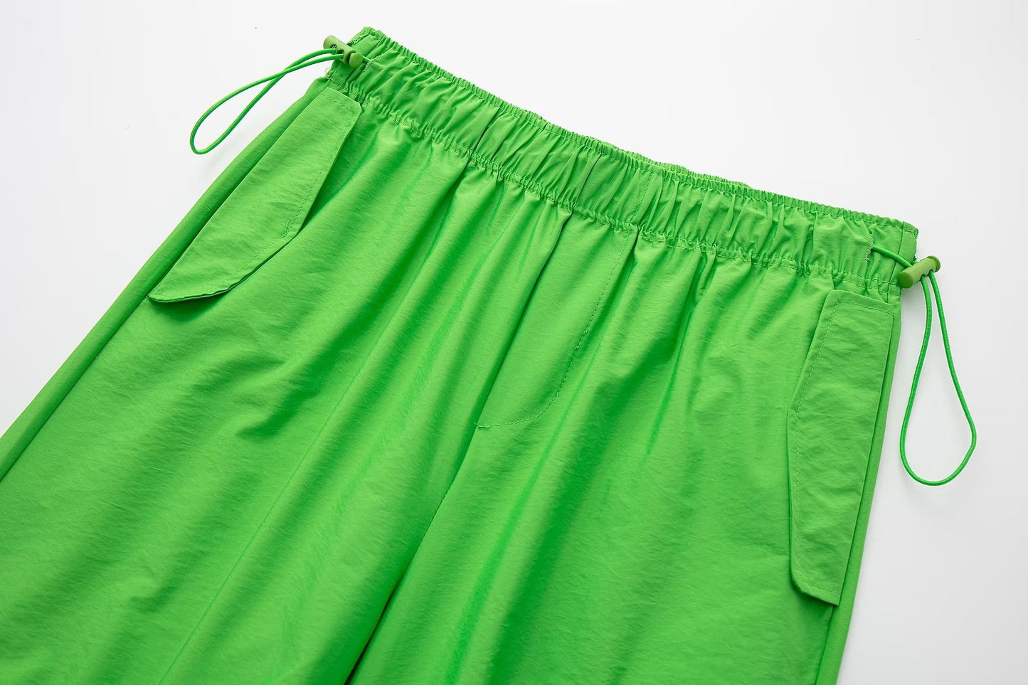 French Elastic Drawstring Fashion All-match Parachute Jogging Casual Trousers