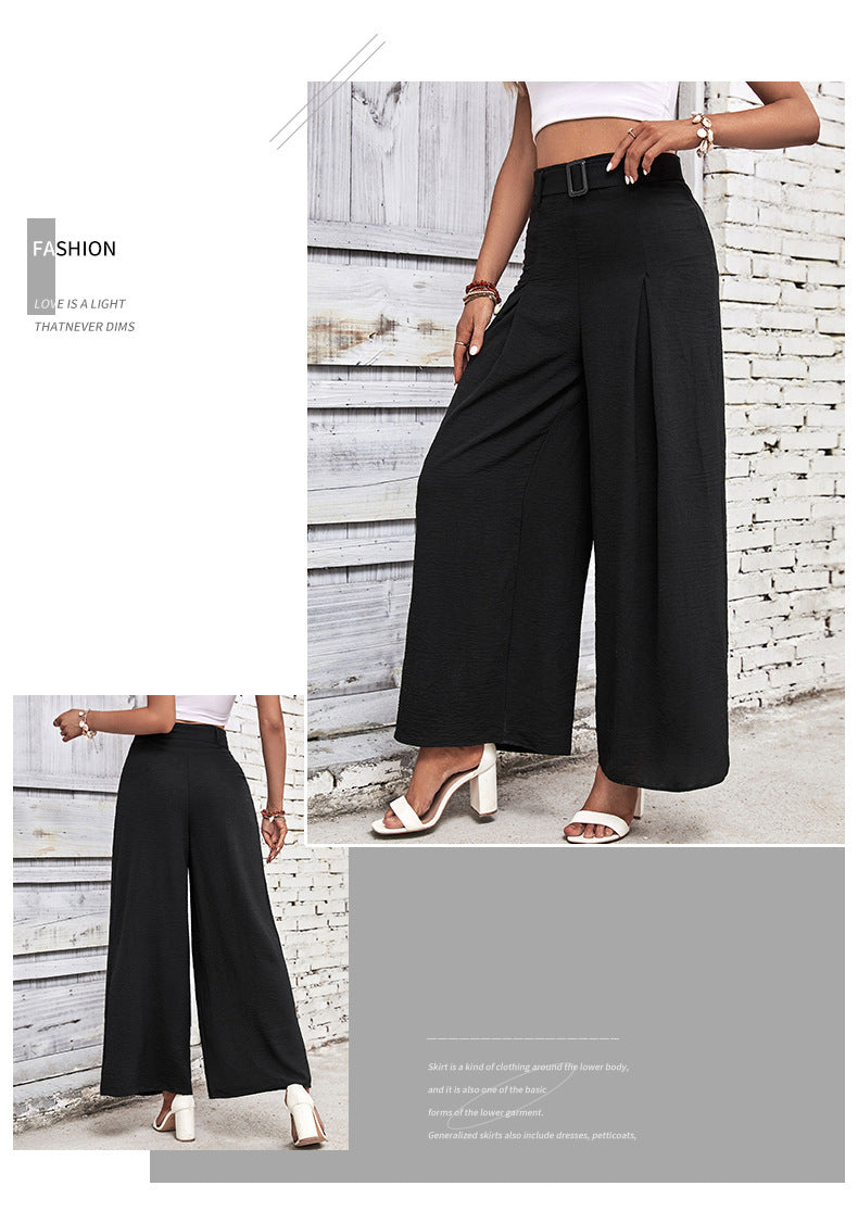 Stylish High Waist Wide Leg Trousers for a Chic Casual Look