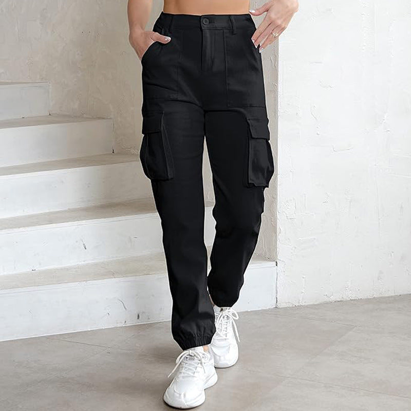 Women's High Waist Casual Jogging Overalls