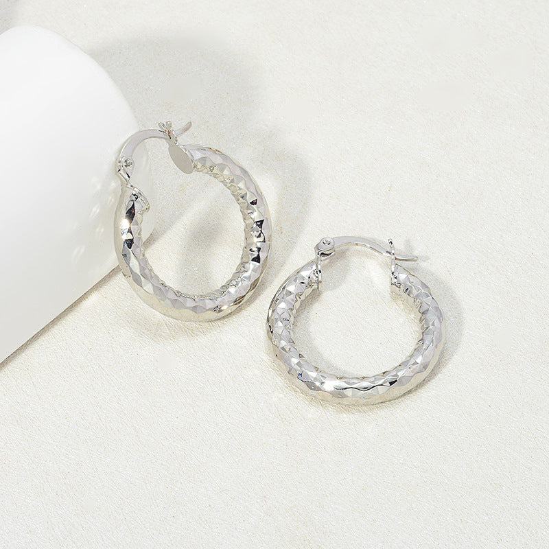 Elegant 18K Gold Original Design Women's Small Earrings
