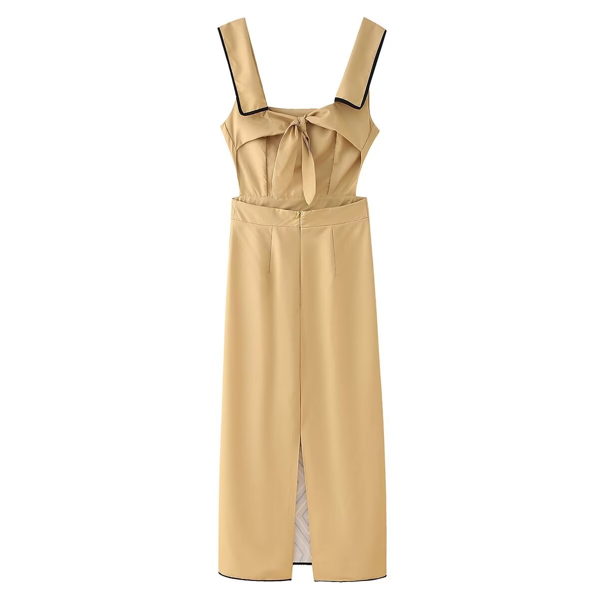 Women's Chic and Flattering Slim Fit Sling Dress with Unique Design