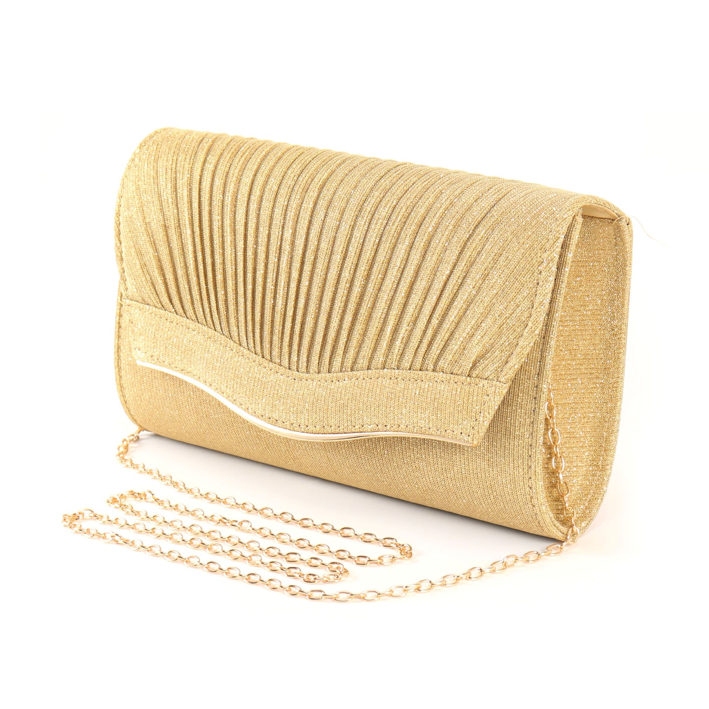 Elegant Evening Clutch with Flip Top Closure - Solid Color