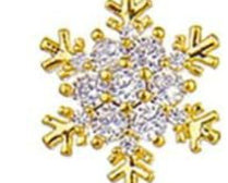 14K Gold-Plated Snowflake Zircon Earrings for Fashion-Savvy Women