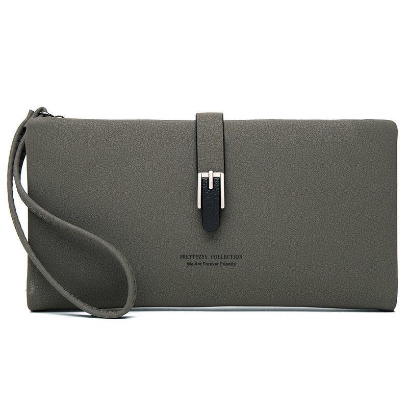 Sleek Women's Long Wallet with Clutch Design