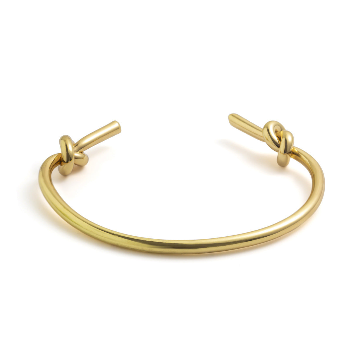 Design Double-layer Hollow Knot Open-ended Bracelet For Women