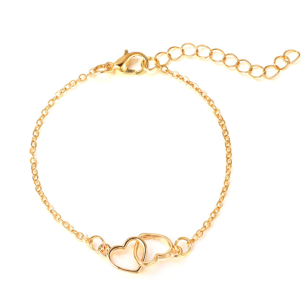 Women's Heart Shaped Alloy Bracelet