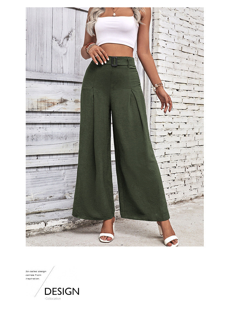 Stylish High Waist Wide Leg Trousers for a Chic Casual Look