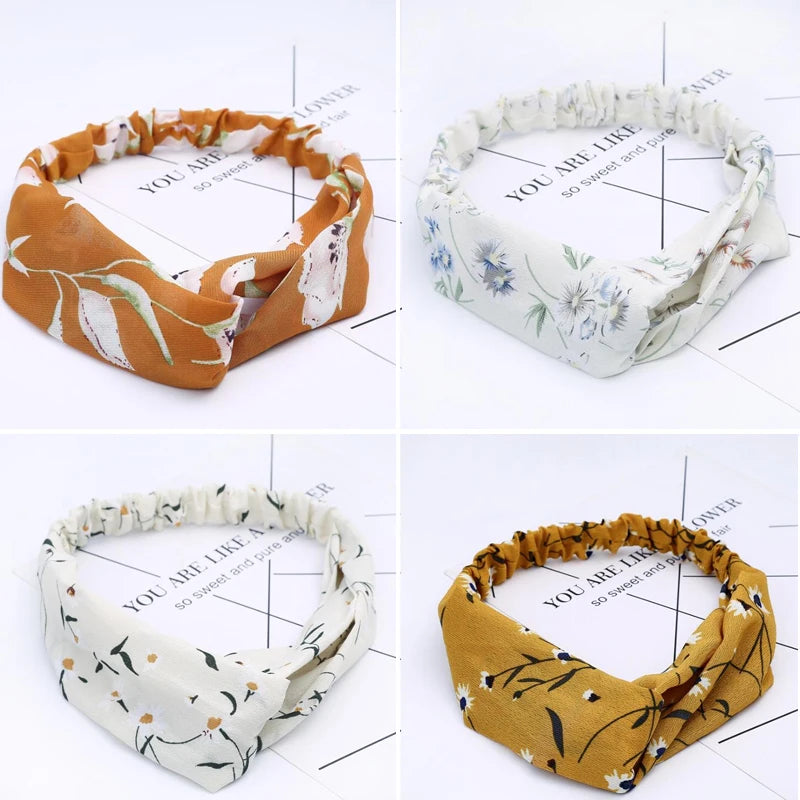 Fashion Women Girls Summer Bohemian Hair Bands Print Headbands | Hair Accessories