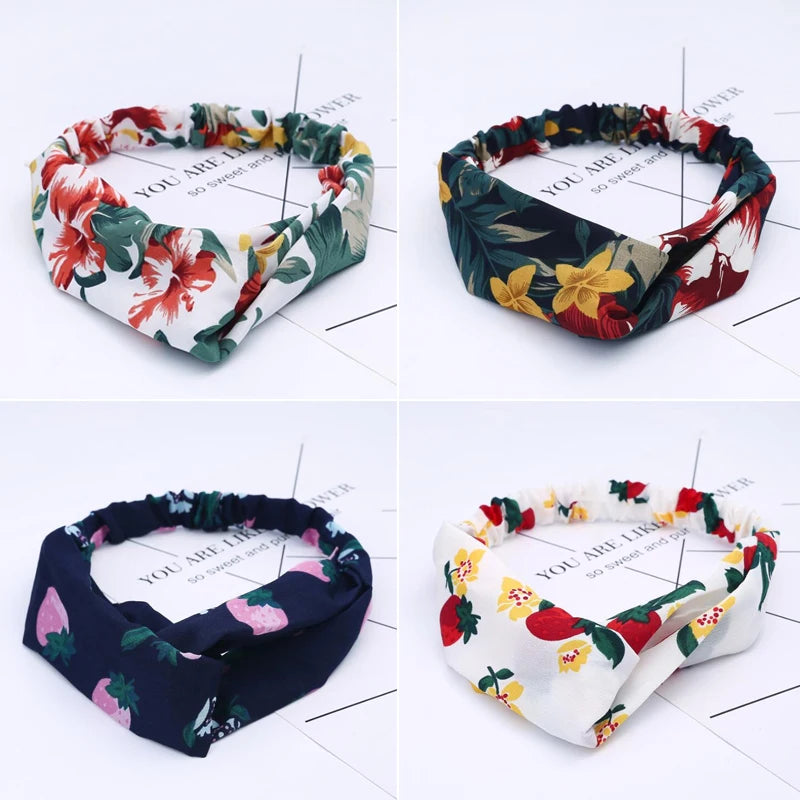 Fashion Women Girls Summer Bohemian Hair Bands Print Headbands | Hair Accessories