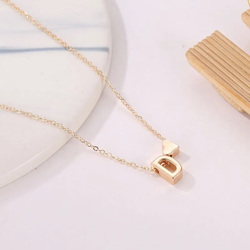 Tiny Heart Pendant in Gold or Silver Color - Personalized Choker Necklace for Women - Fashion Jewelry Gift