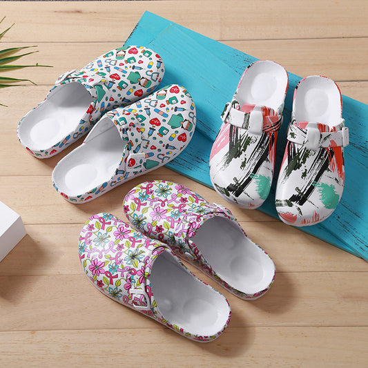 Creative Printed Slippers with Soft Bottoms | Protective Slippers