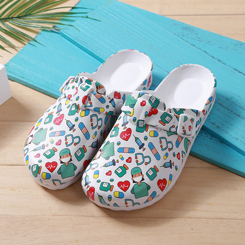 Creative Printed Slippers with Soft Bottoms | Protective Slippers